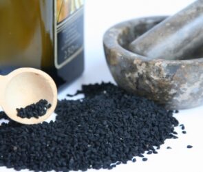 Black seed in a bowl for weight loss