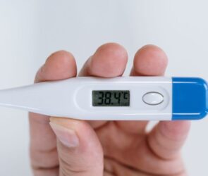 A thermometer to measure human body temperature